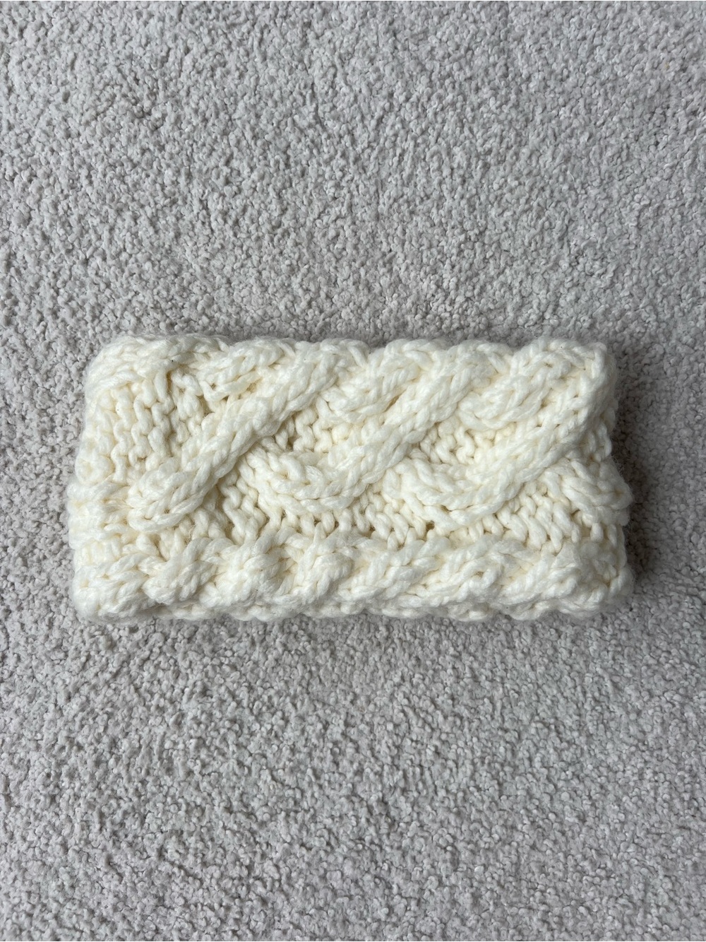 Ann Taylor LOFT | Cream Cable Knit Headband